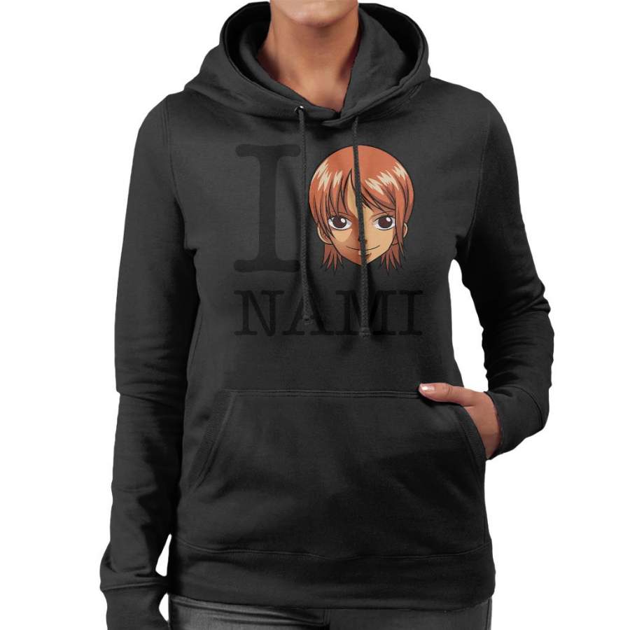 I Heart Nami One Piece Women’s Hooded Sweatshirt