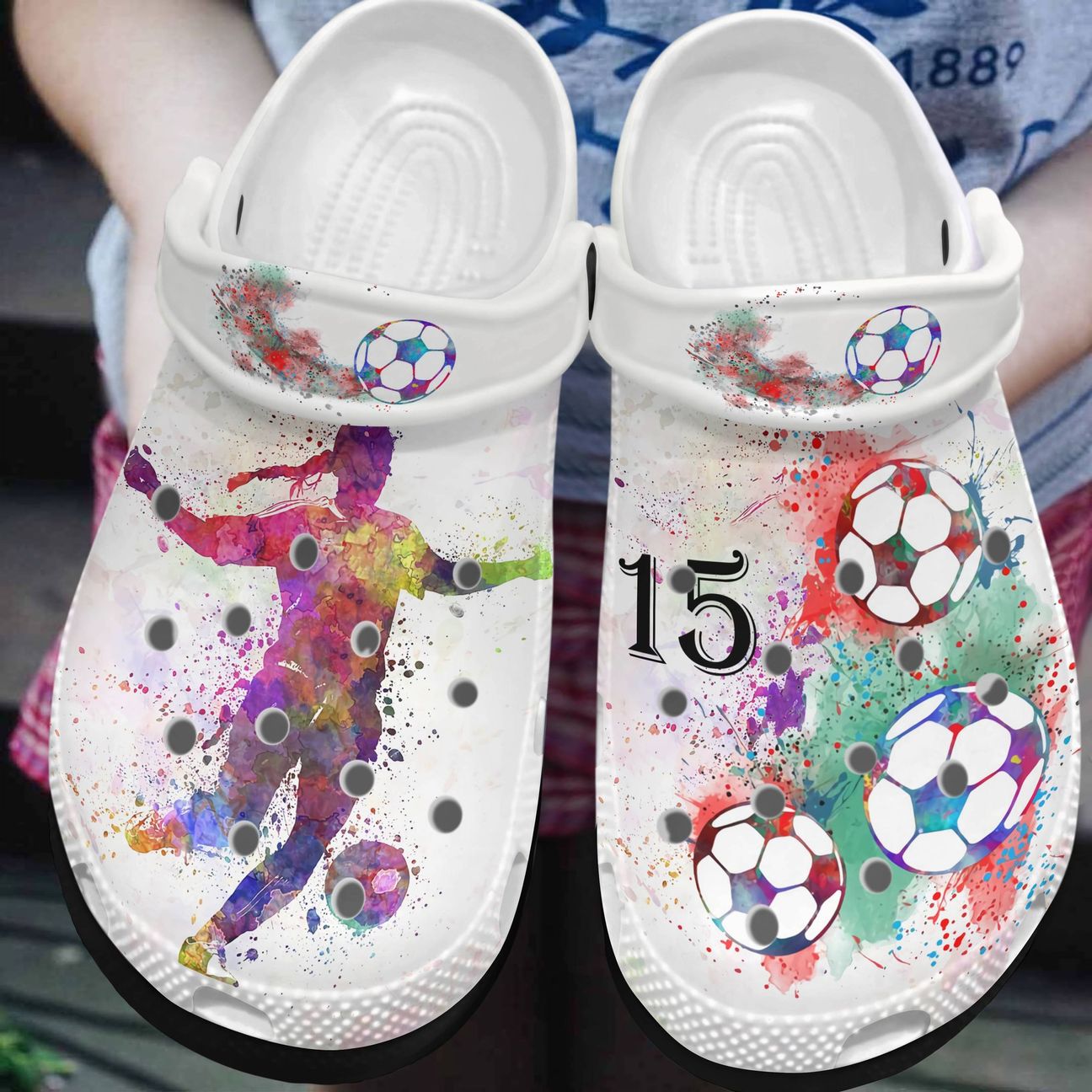 Soccer Personalized Clog, Custom Name, Text, Color, Number Fashion Style For Women, Men, Kid, Print 3D Just A Girl Who Loves Soccer