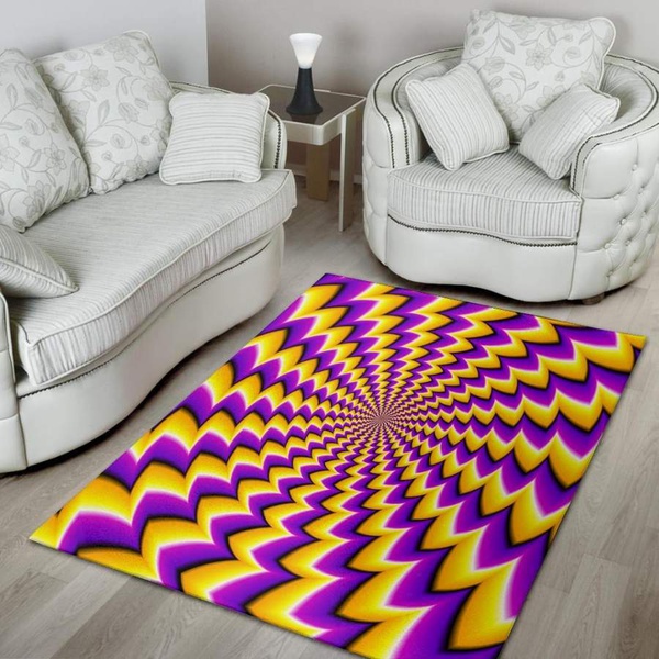 Abstract Optical illusion Area Rug