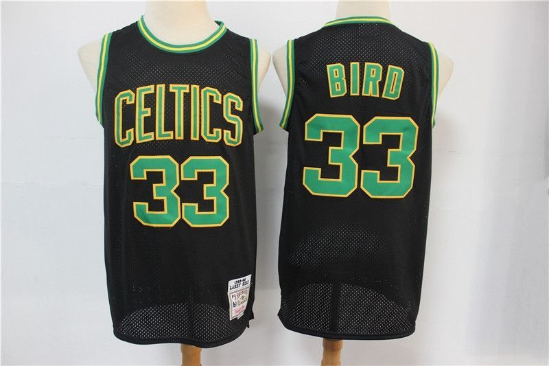 Boston Celtics Larry Bird #33 NBA Tribute New Arrival Black Jersey