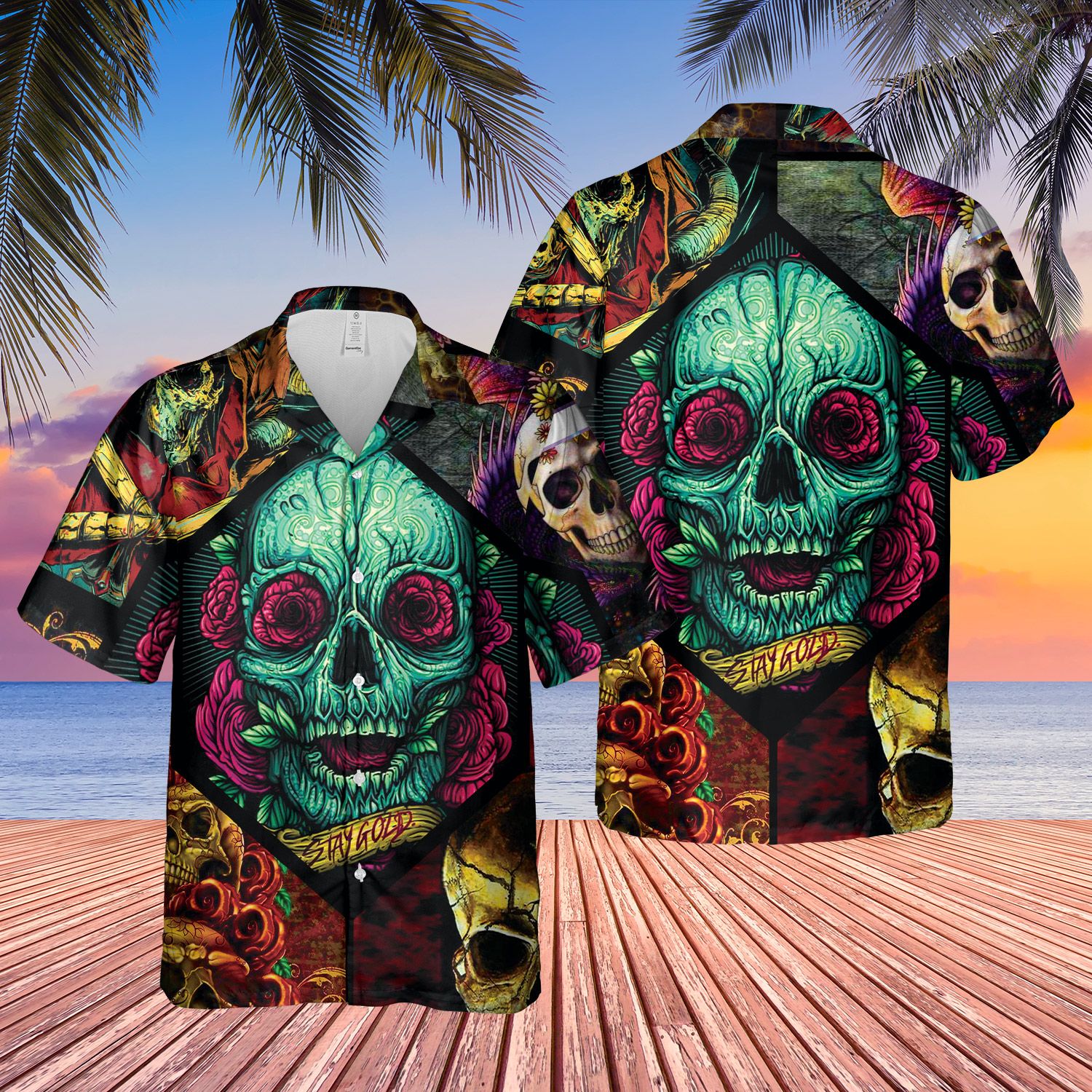 Skull Hawaiian Shirt Ha46110