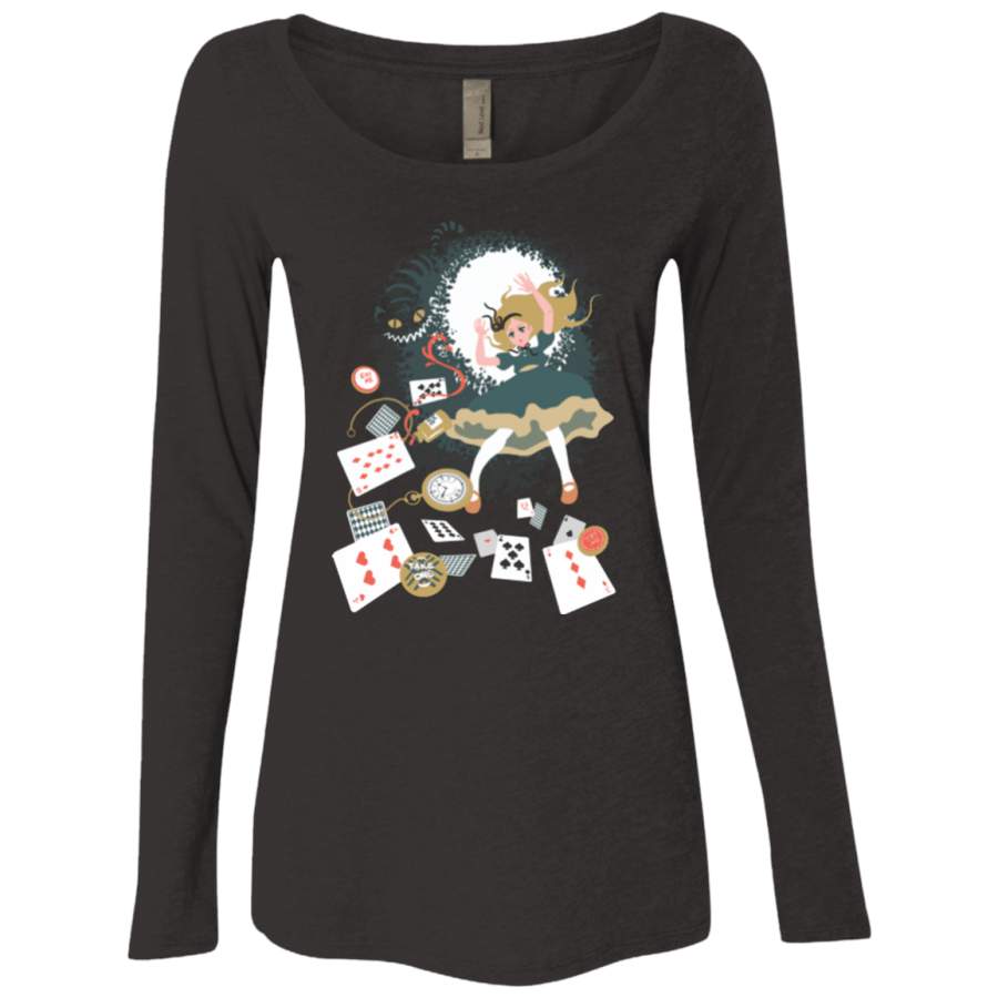 Down the rabbit hole Women’s Triblend Long Sleeve Shirt