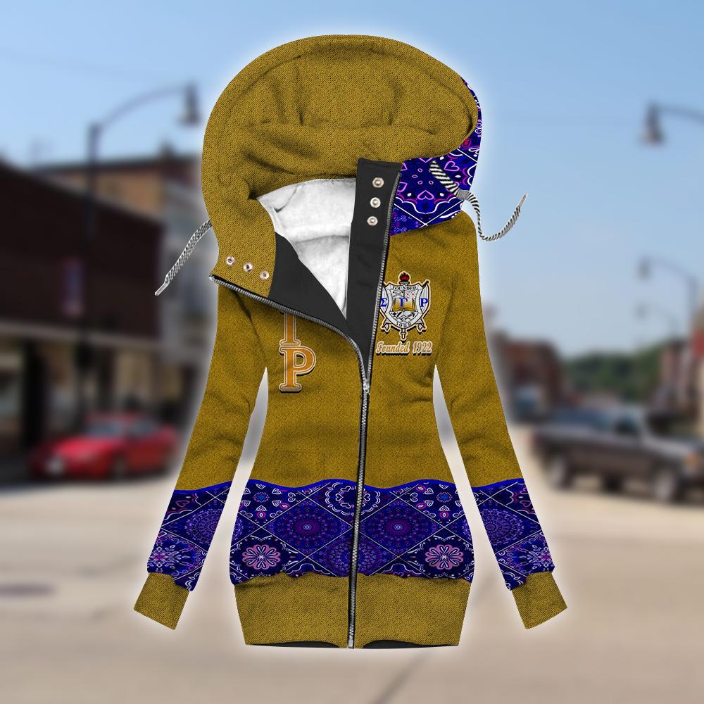 Sigma Gamma Rho fleece sleeve zipper hoodie outerwear