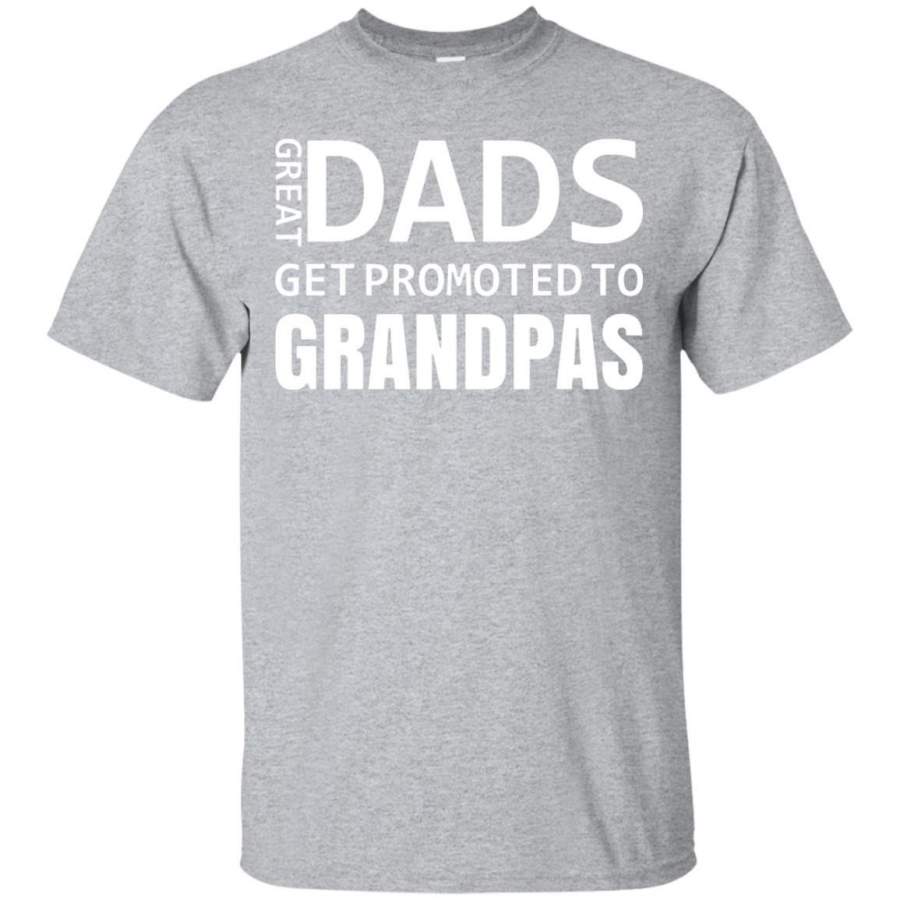 AGR Crazy Bros Tee’s Great Dads Get Promoted To Grandpas Fathers Day Premium Men’s T-Shirt