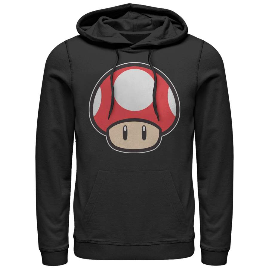 Nintendo Men’s Mario Mushroom  Lightweight Hoodie