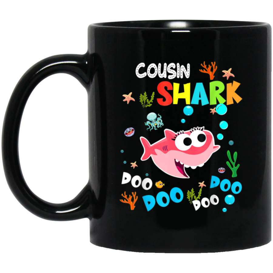 Cousin Shark Doo Doo Gift For Sister Toddler Kids Coffee Mug