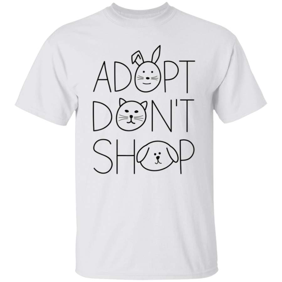 Adopt Dont Shop Animal Rescue TShirts For Animal Lovers