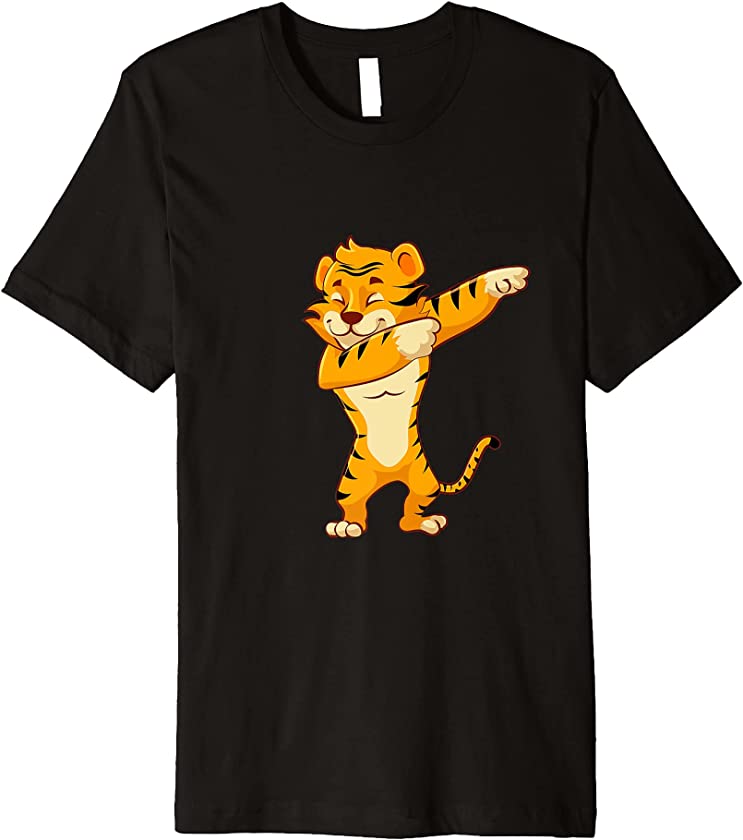 Tiger Print Shirt Funny Dabbing Tiger T Shirt Christmas Gift