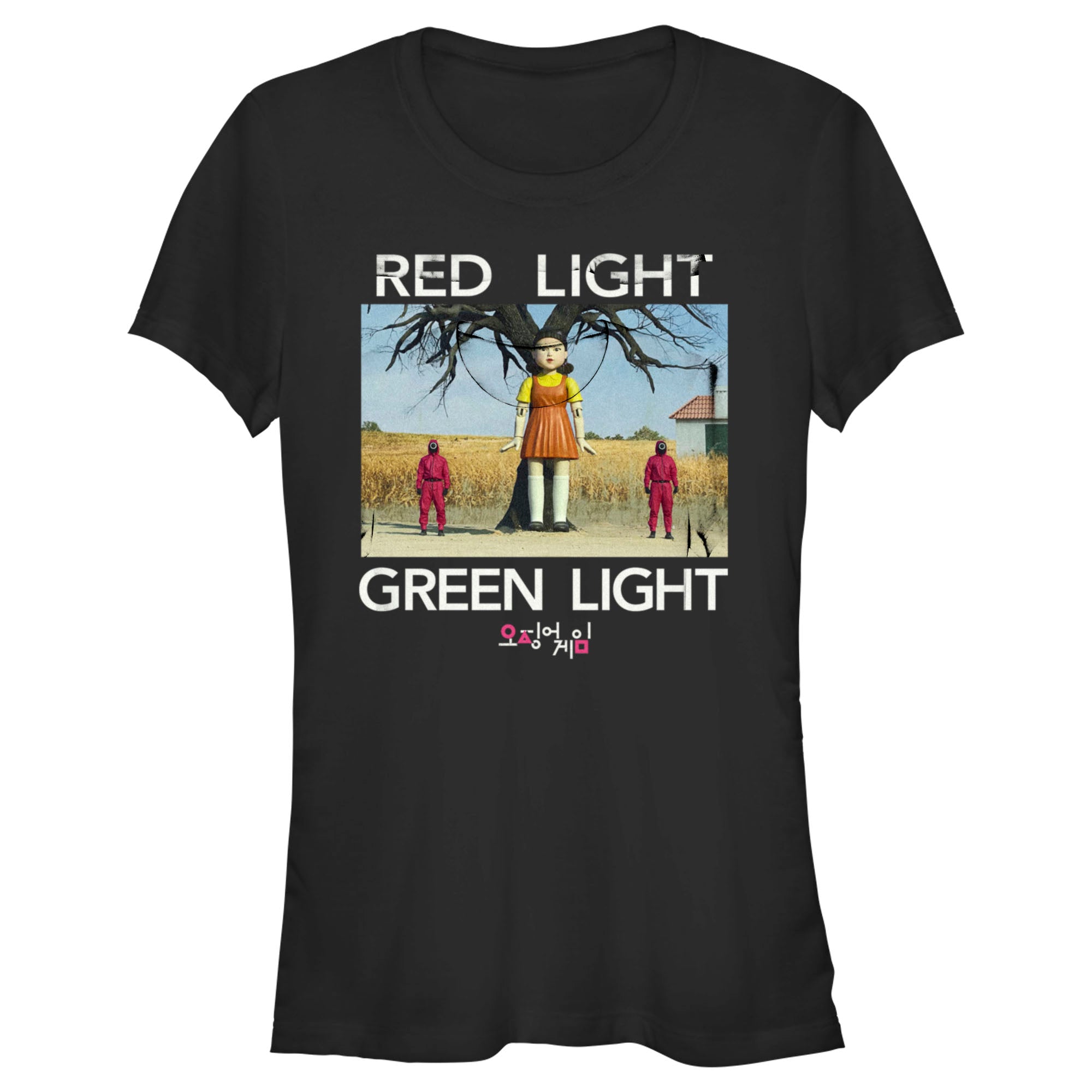 Squid Game Junior’S Red Light Green Light Scene  T-Shirt