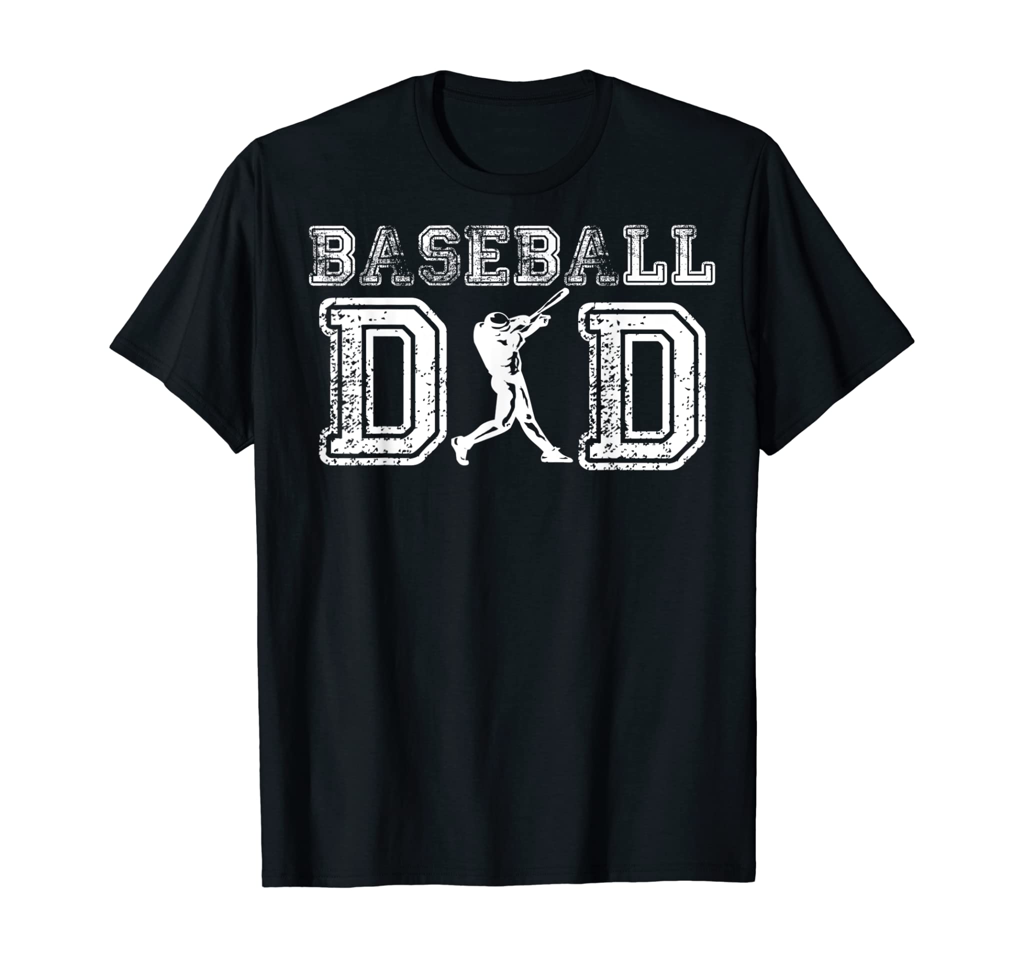 Baseball Dad T-shirt Fathers Day Gift For Daddy Papa Father