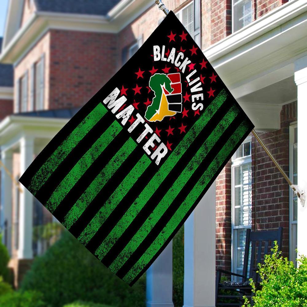 Black Lives Matter Juneteenth Pride American Funny Flag, Garden Flag House Flag, Yard Flag, Outdoor Flag Decor