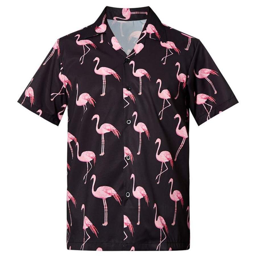 Hawaii Shirts Flamingo Printed Ha70208