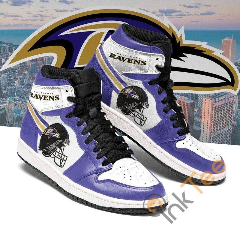 Baltimore Ravens Custom Sneaker It195 Air Jordan Sneaker Air Jordan High Sneakers