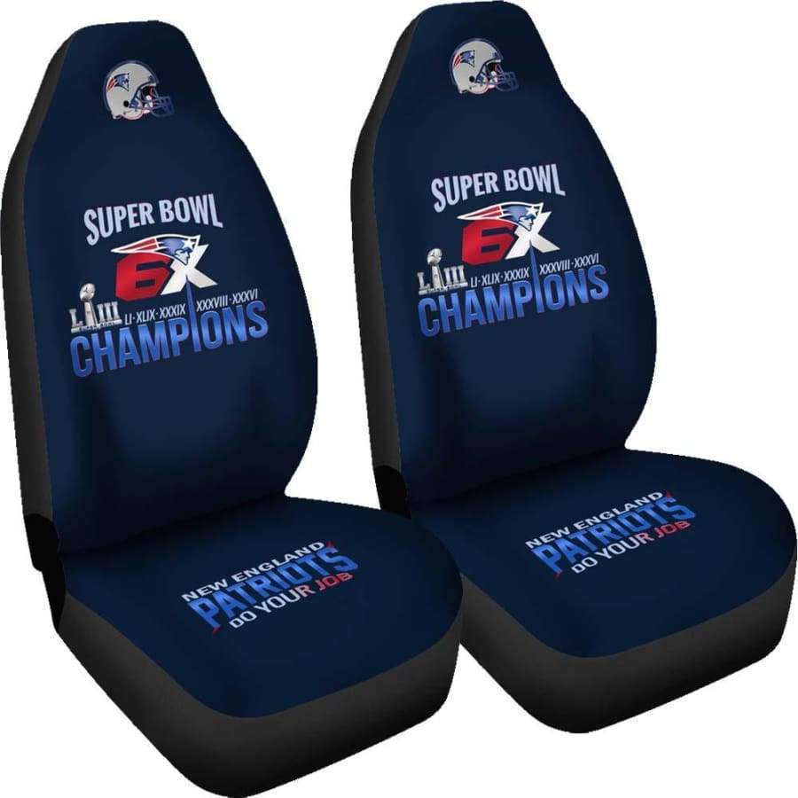 New England Patriots Car Seat Covers 2pcs | Do Your Job Seat Cover Set