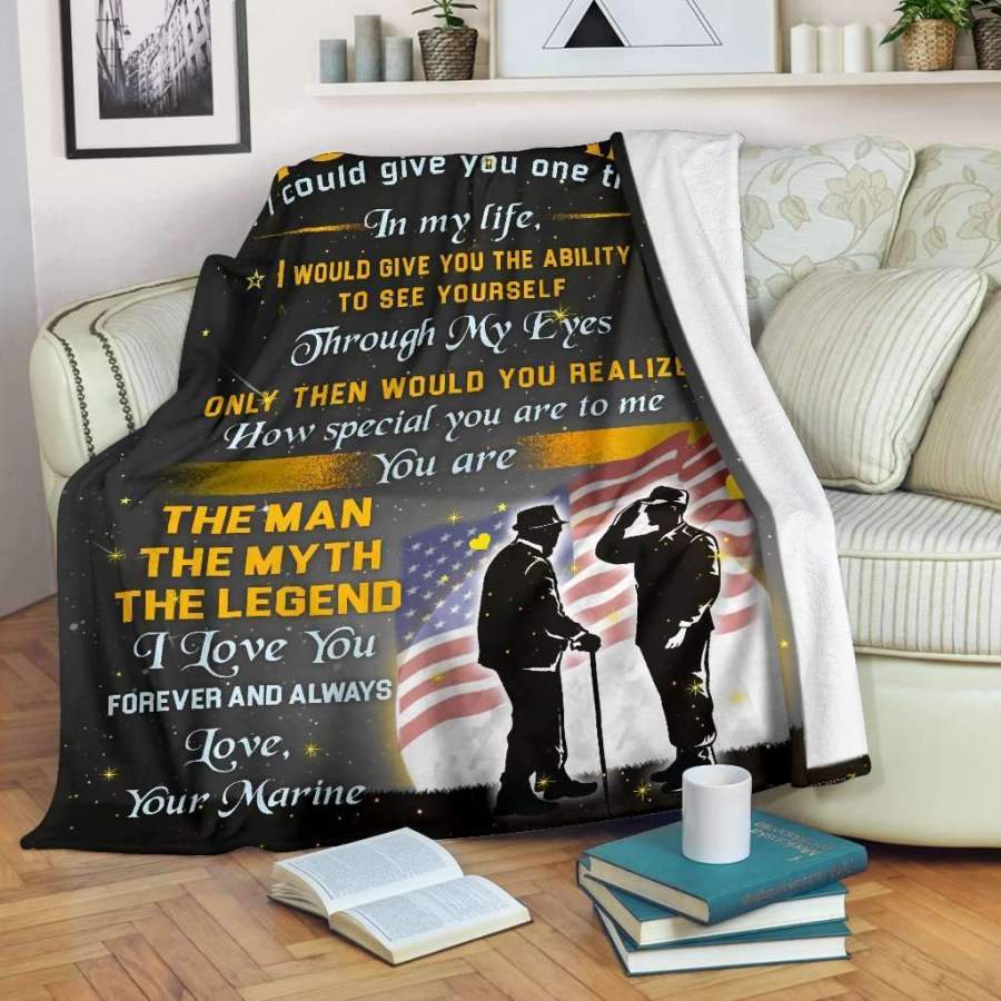 Father’s Day Gift For Dad You’re The Man The Myth The Legend Blanket