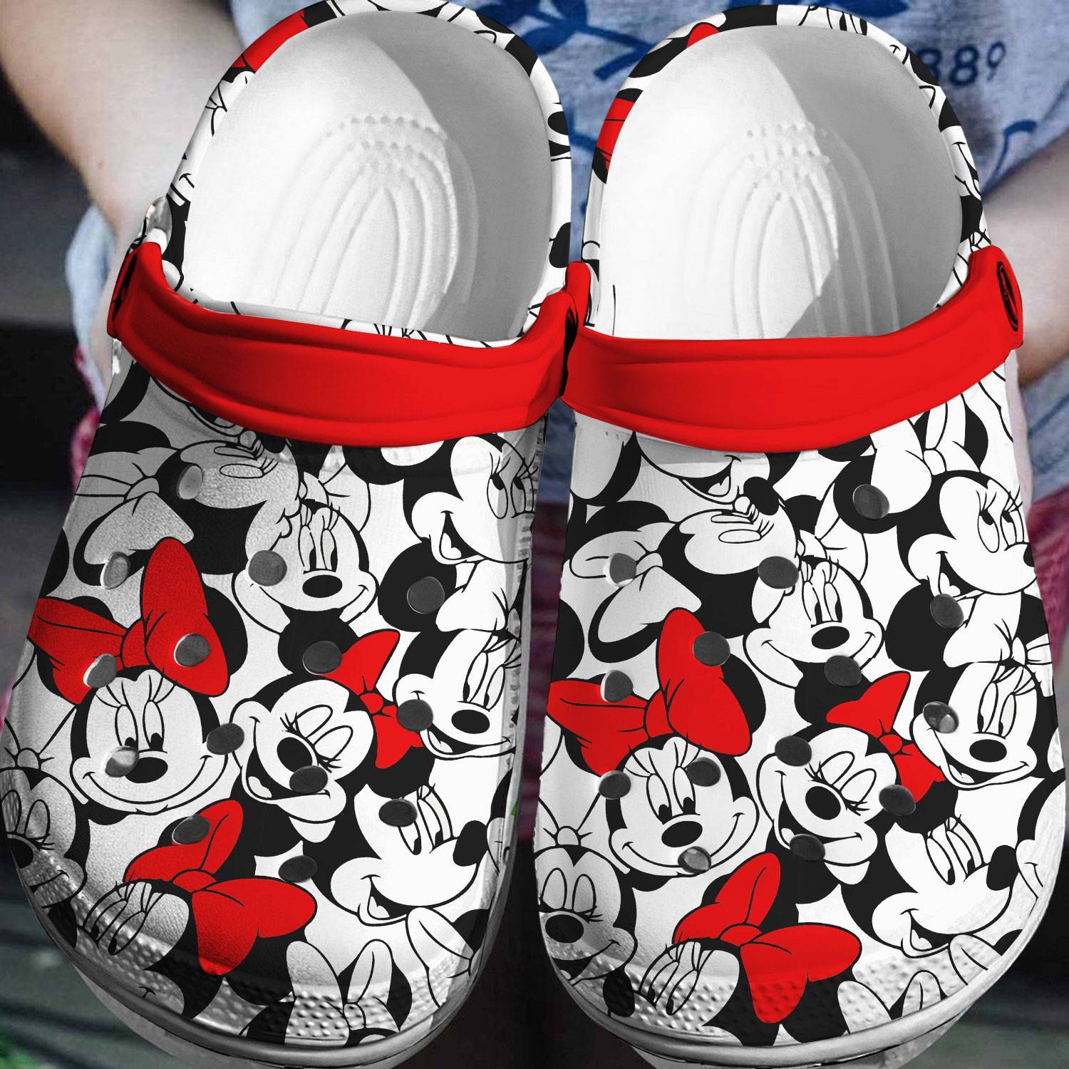 Disney Delight: Embrace the Iconic Minnie Mouse with 3D Clog Shoes