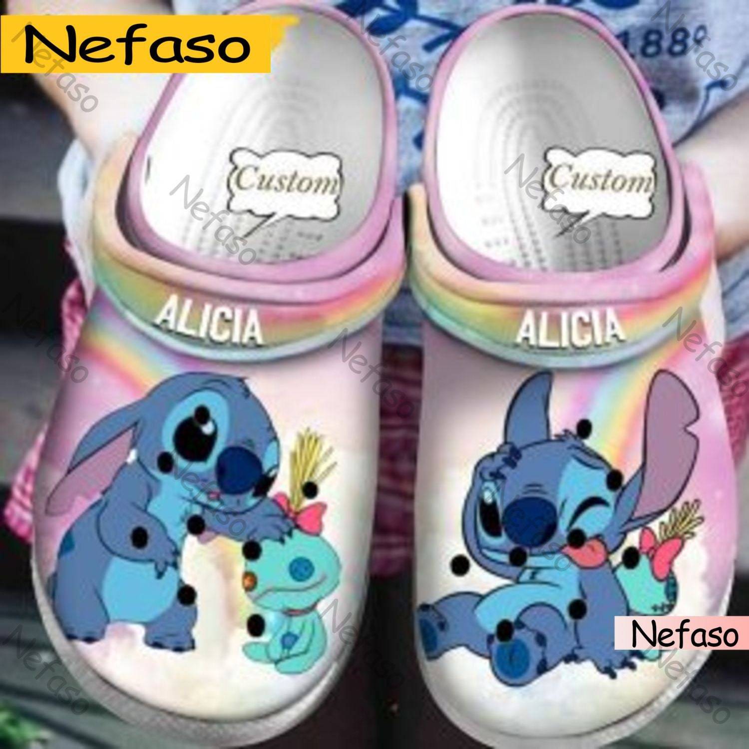 Disney Lilo Stitch Custom Slipper Unique Personalized Clog Shoes