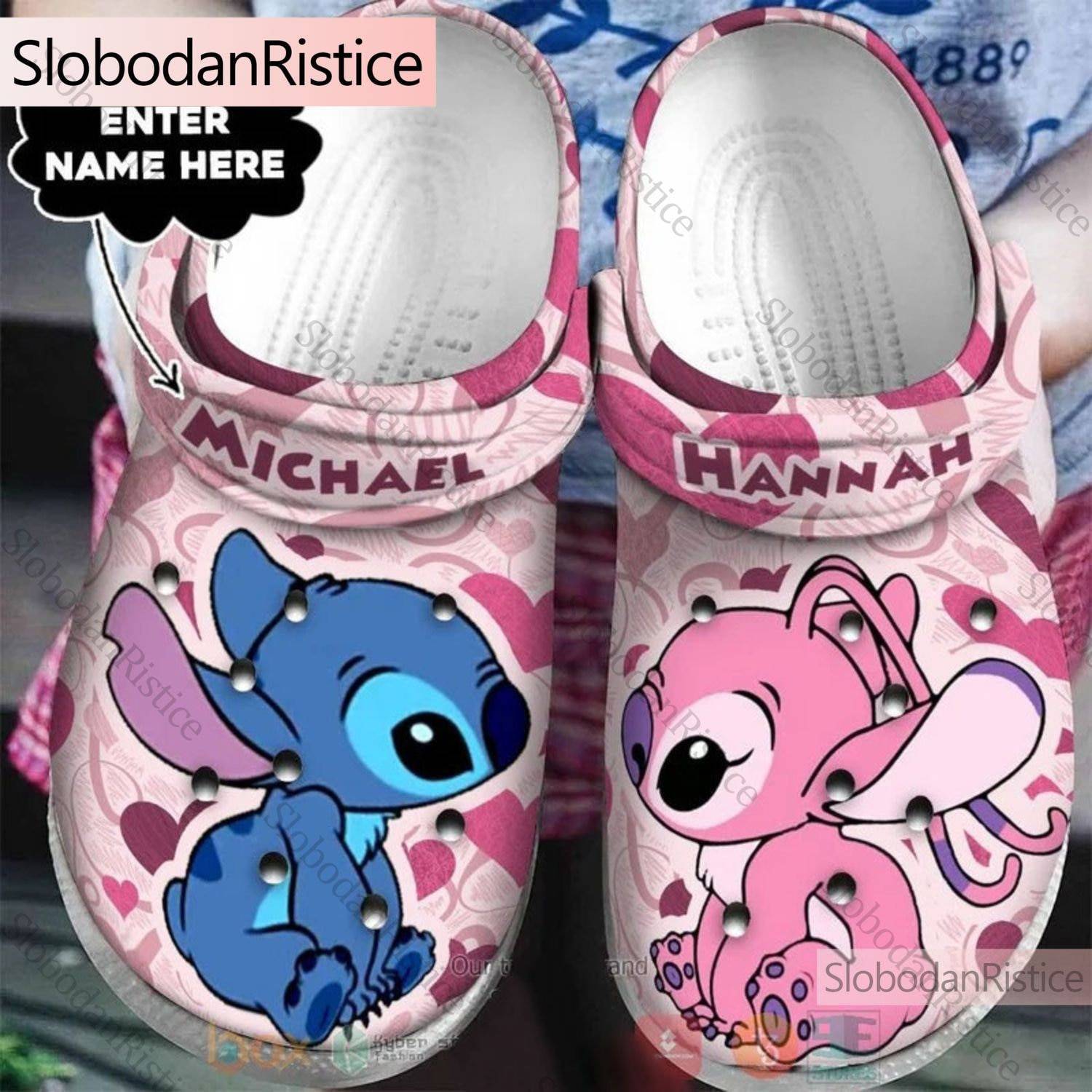 Disney Lilo Stitch Slip On Clogs Personalized Unique Custom Footwear