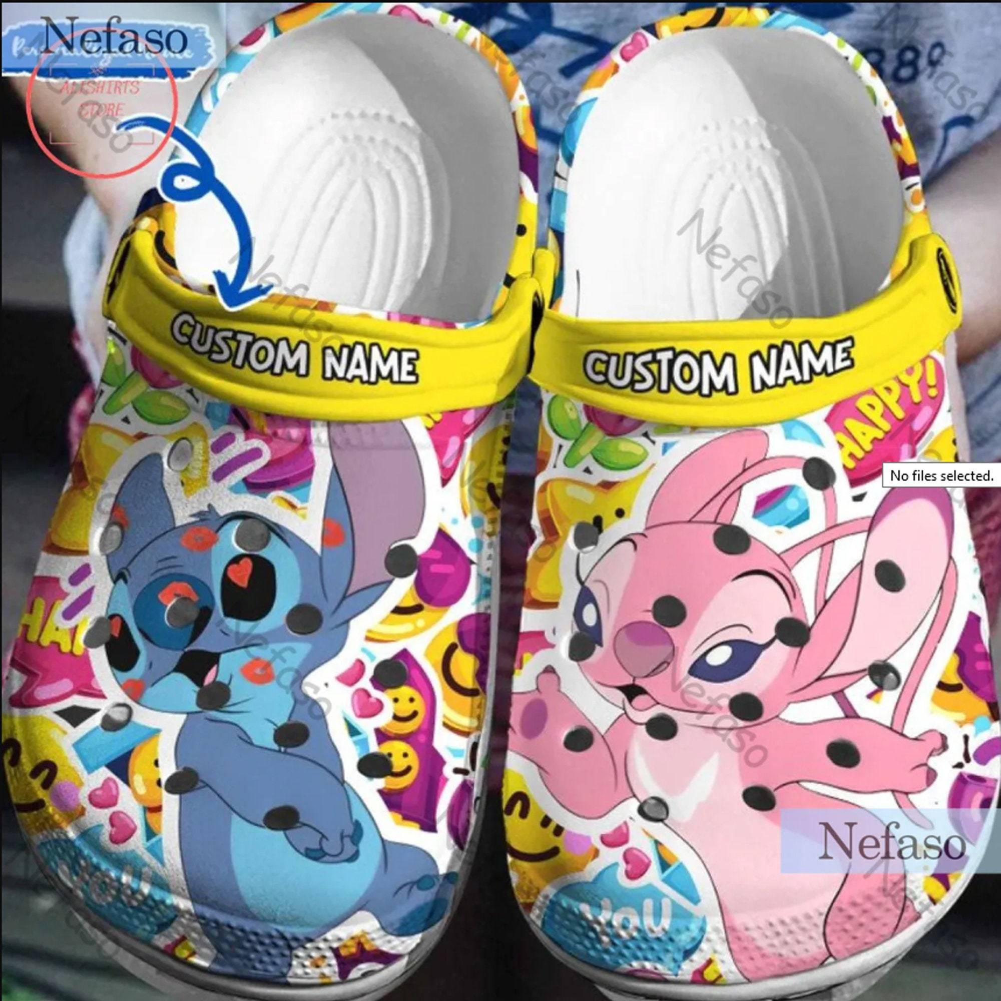 Disney Lilo Stitch Unique Custom Slipper Clog Shoe Personalized