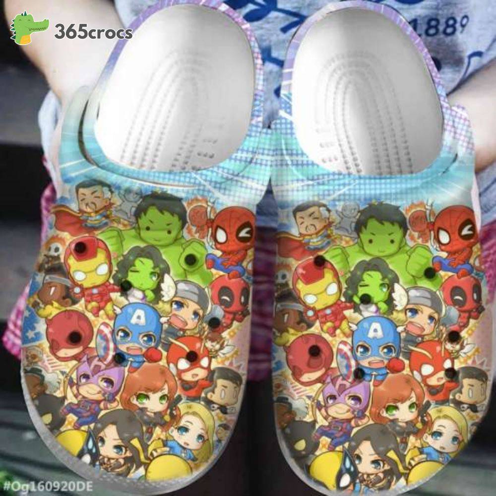 Disney Marvel Heroes Chibi Adults Crocss Clog Shoes