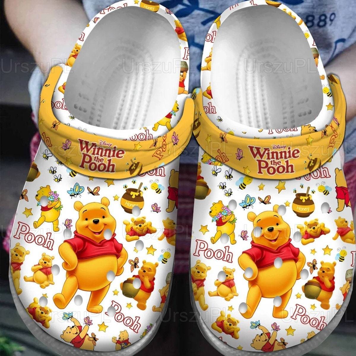 Disney Pooh Bear Unisex Clogs Sandals Summer Cute Design Giftwear