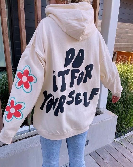 Do It For Yourself Hoodie – Y2K Beach Hoodie