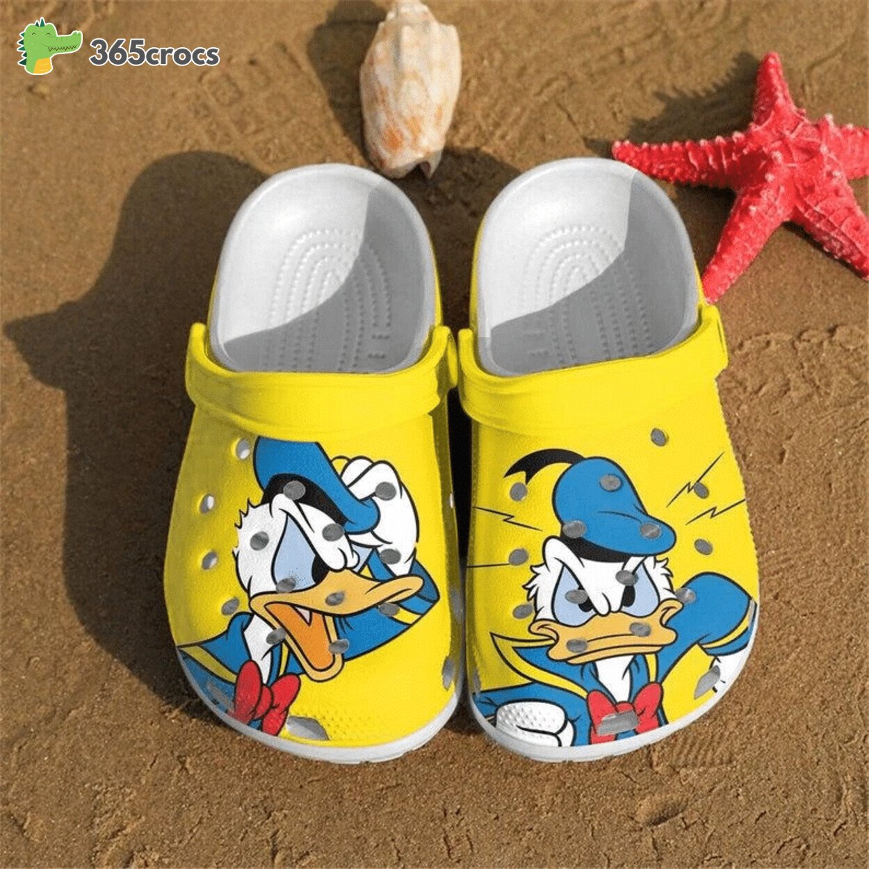 Donald Duck Classic Disney Character Comfort Crocss Clog Shoes Design