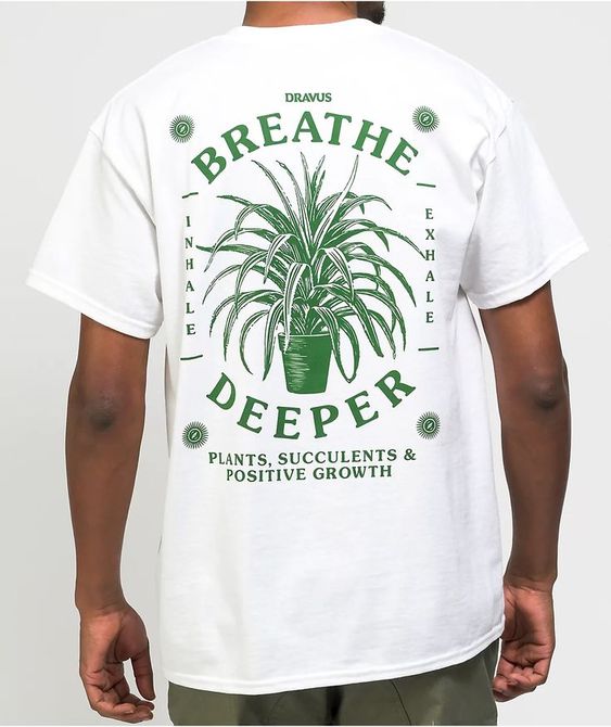 Dravus Deep Breaths White T-Shirt fashionstation