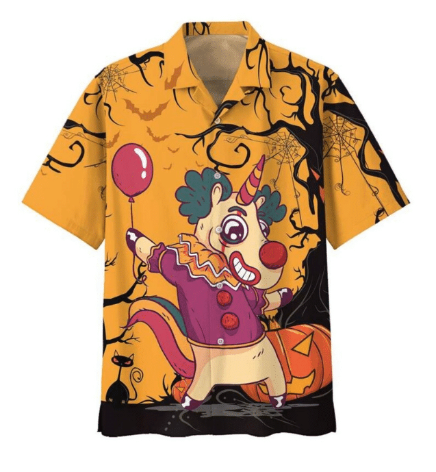 Unicorn Clown Halloween Hawaii Shirt Ha56861