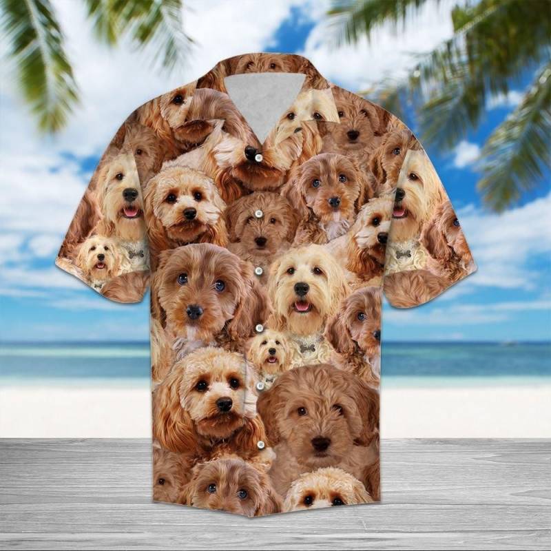 Artsyhomes Cockapoo Awesome Hawaiian Ha59547