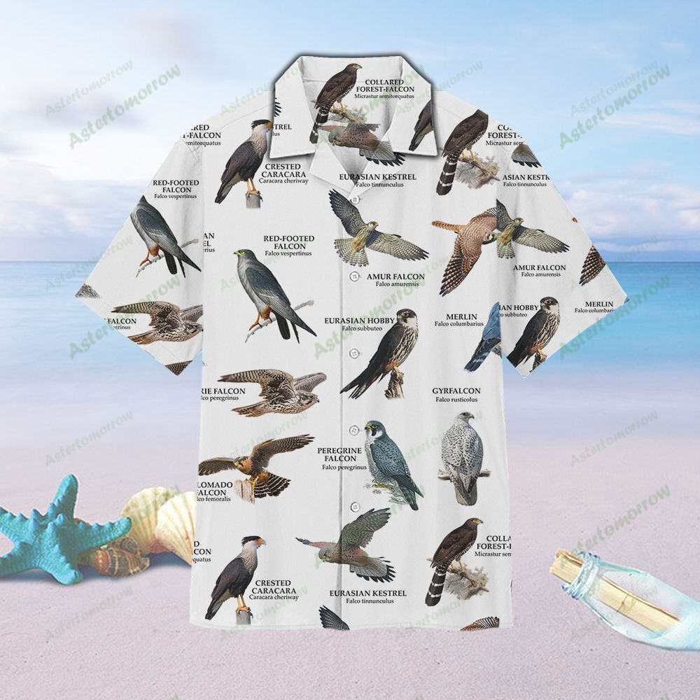 Us Falcons And Caracaras Birdwatching Unisex Hawaiian Shirt Beach Birds Hawaiian Ha15529