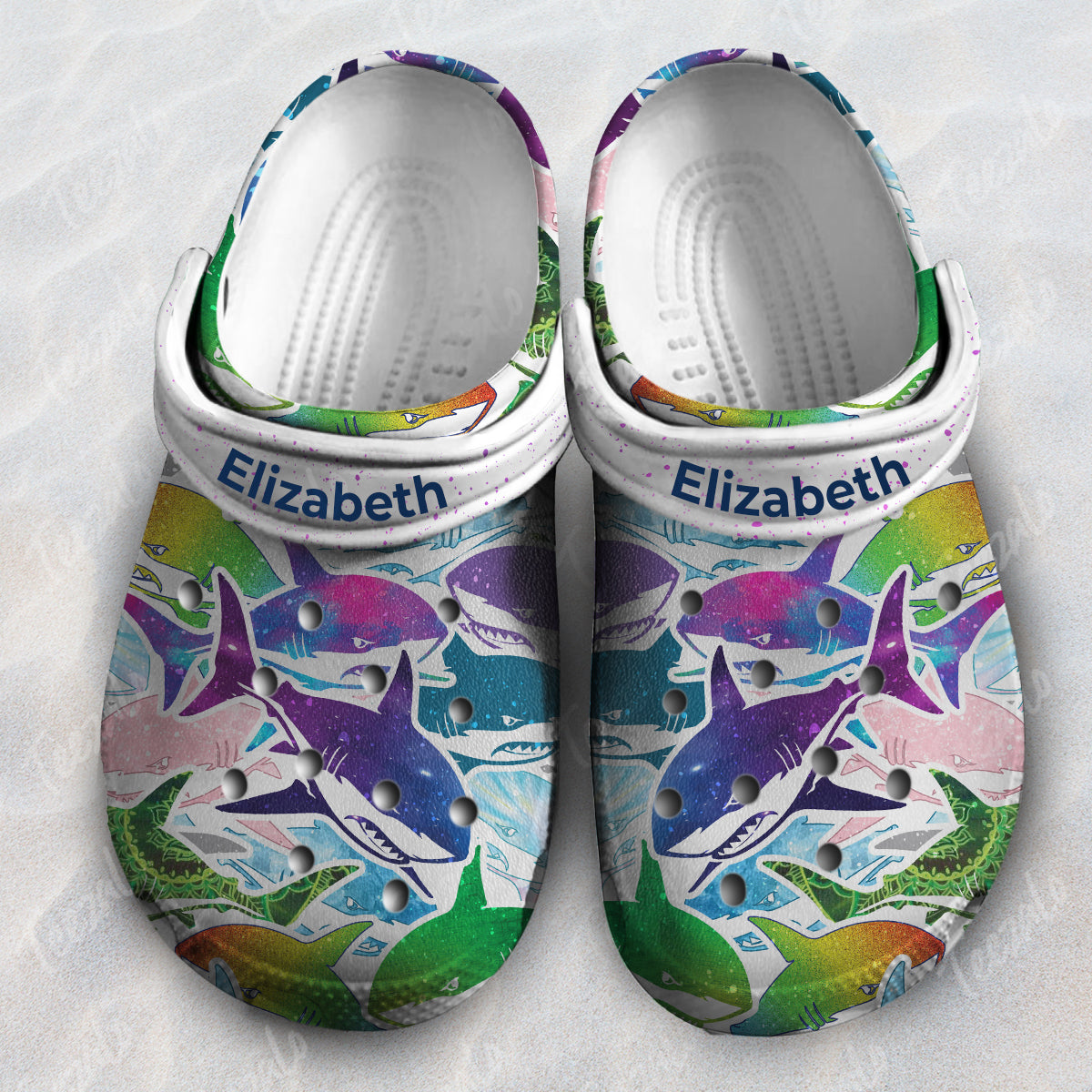 Shark Colorful Personalized Clogs Shoes