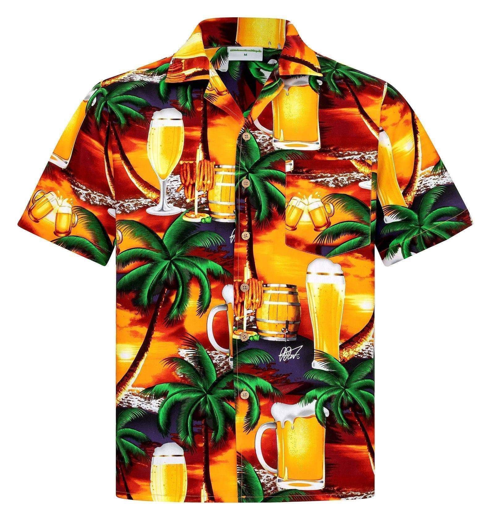 Beer And Sunset Hawaii Aloha Shirts Ha18055