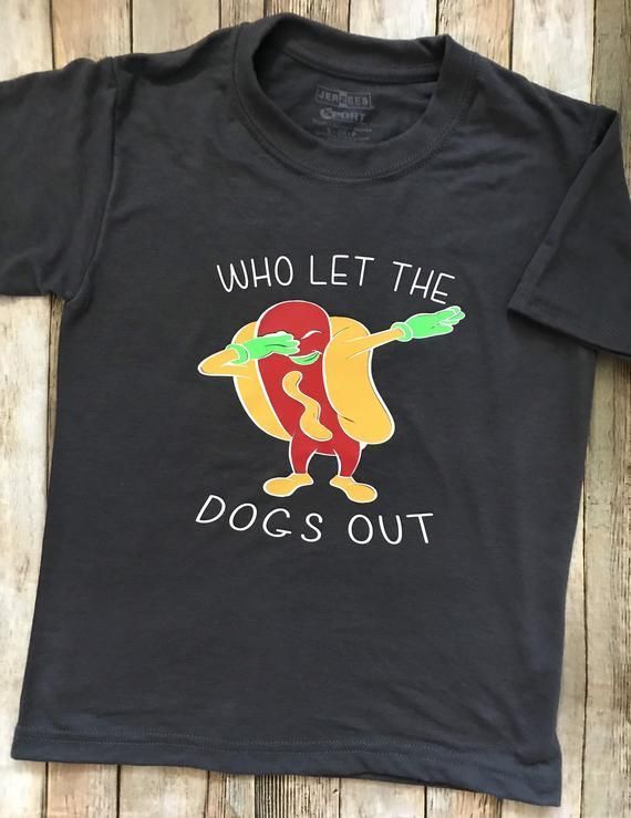 Who Let The Dogs Out Dabbing Hot Dog Shirt Dabbing Hot Dog Who Let The Dogs Out Shirt