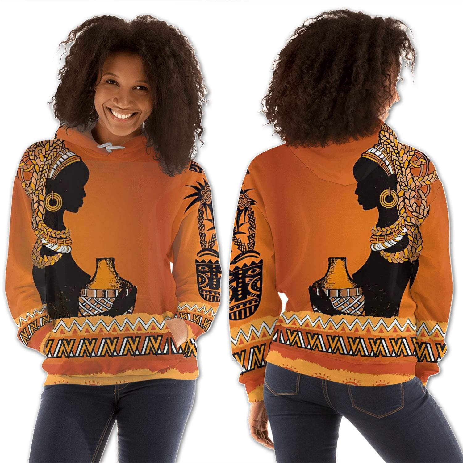 African American Hoodies Beautiful Melanin Poppin Girl Fancy African American Afro Woman African American Apparel