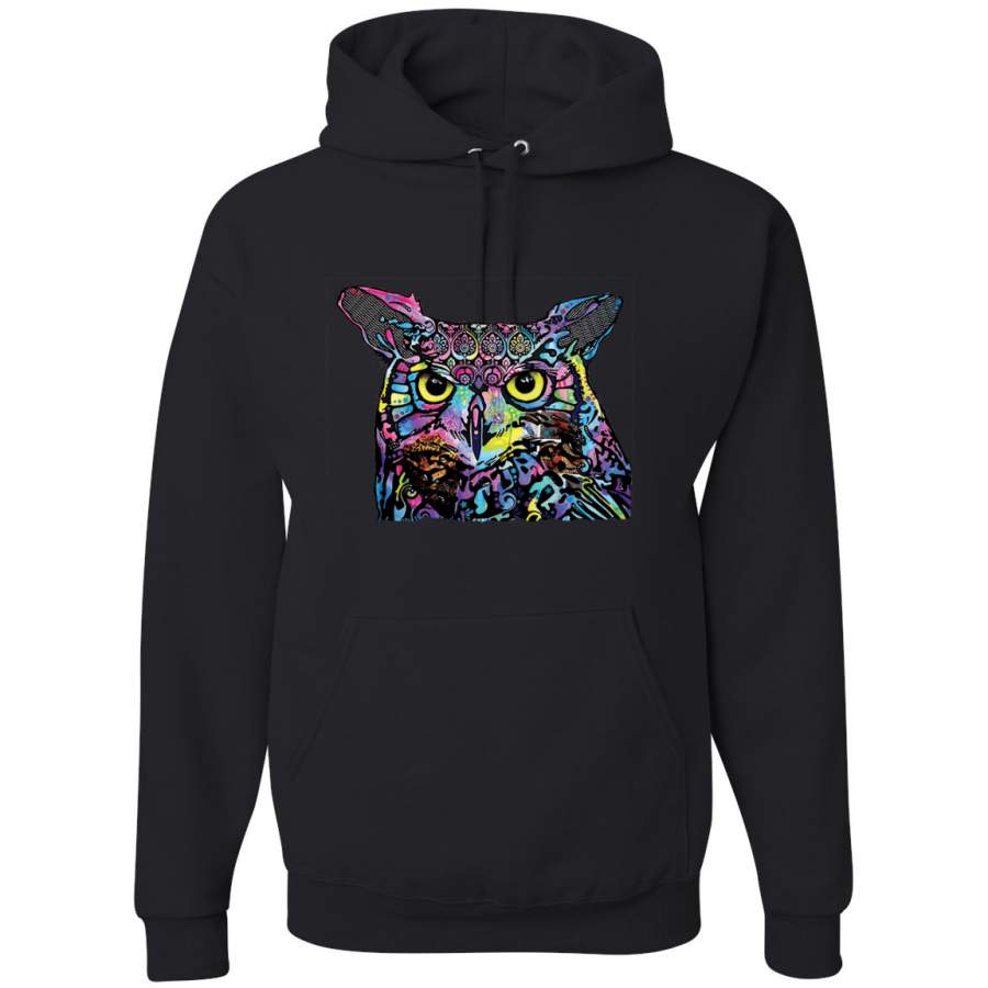 Dean Russo Owl Animal Lover Graphic Hoodie Sweatshirt