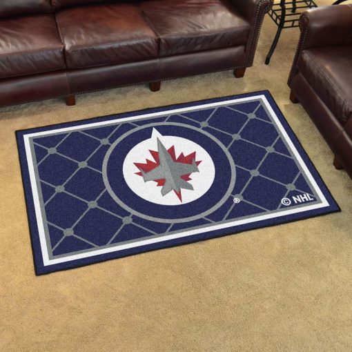 Winnipeg Jets Logo Custom Area Rug Carpet Full Sizes Home Living Rugs Carpet Decor