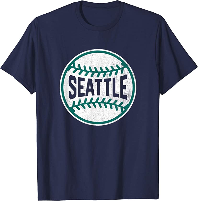 Vintage Seattle Baseball Stitches T-Shirt