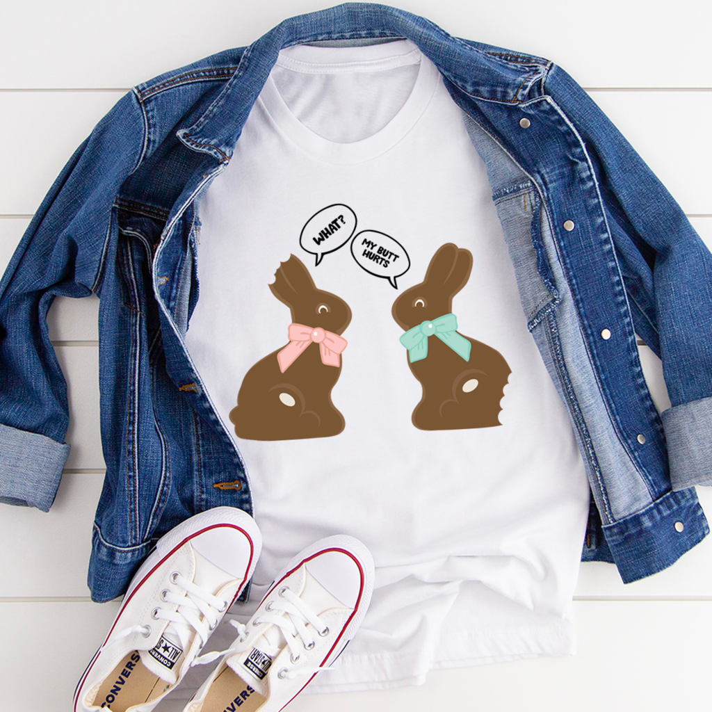 Chocolate Bunny Unisex T-Shirt Hoodie All Color Plus Size Up To S-5Xl