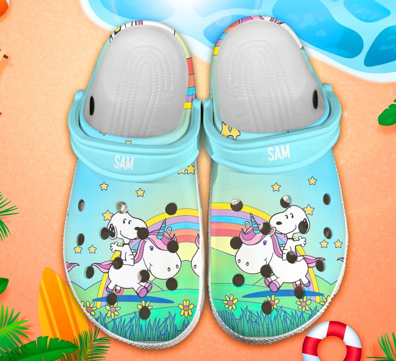 Snoopy Crocs Crocband Clogs Comfortable Shoes for men women