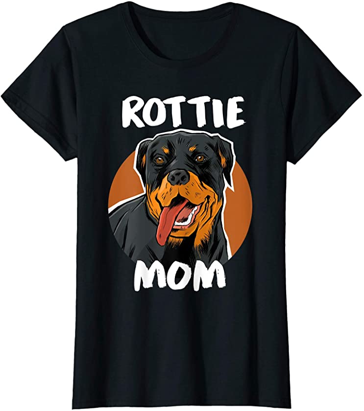 Womens Rottweiler Rottie Mom Dog Puppy Pet Animal Lover Gift T-Shirt