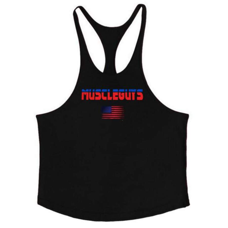 Men Sleeveless Shirt Bodybuilding Stringers Tank Top Fitness Singlets power Sporting Undershirt Animal gyms Clothing