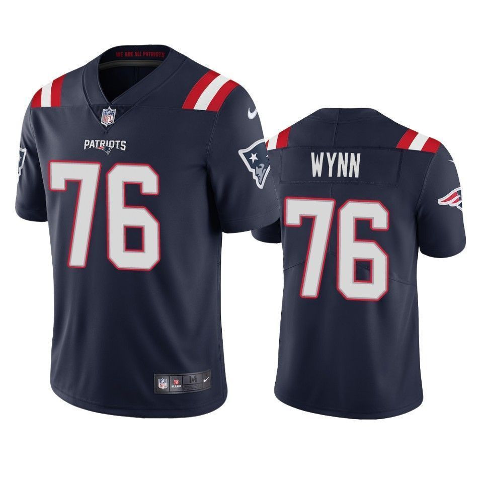 New England Patriots Isaiah Wynn Navy 2021 Vapor Limited Mens 3D Jersey