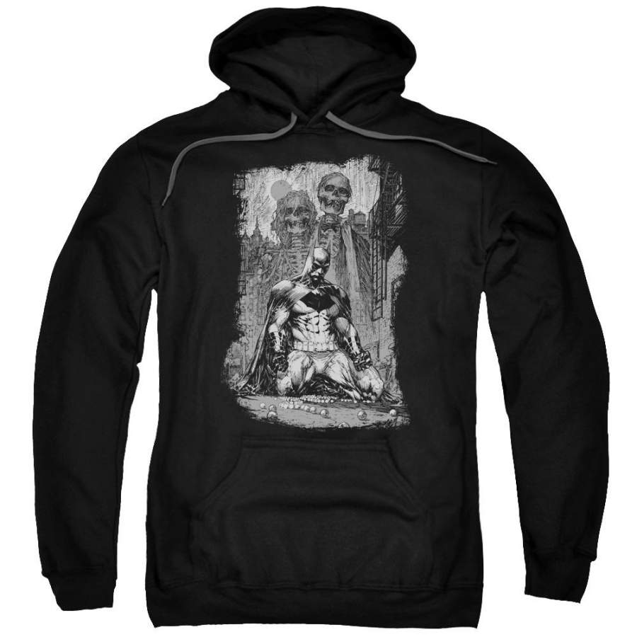 Batman – Sketchy Shadows Adult Pull Over Hoodie