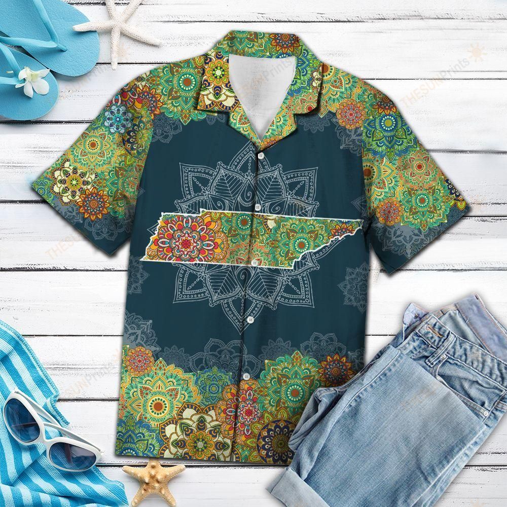 Tennnessee Floral Mandala Hawaiian Shirt Ha109309