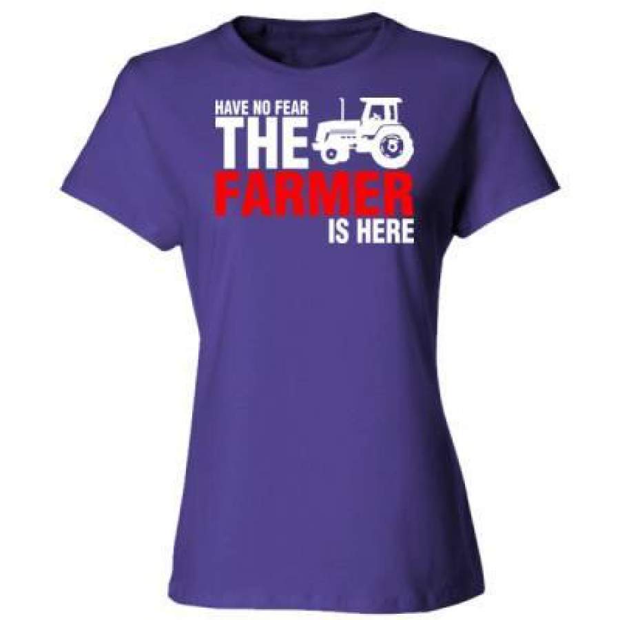 AGR Have No Fear The Farmer Is Here – Ladies’ Cotton T-Shirt