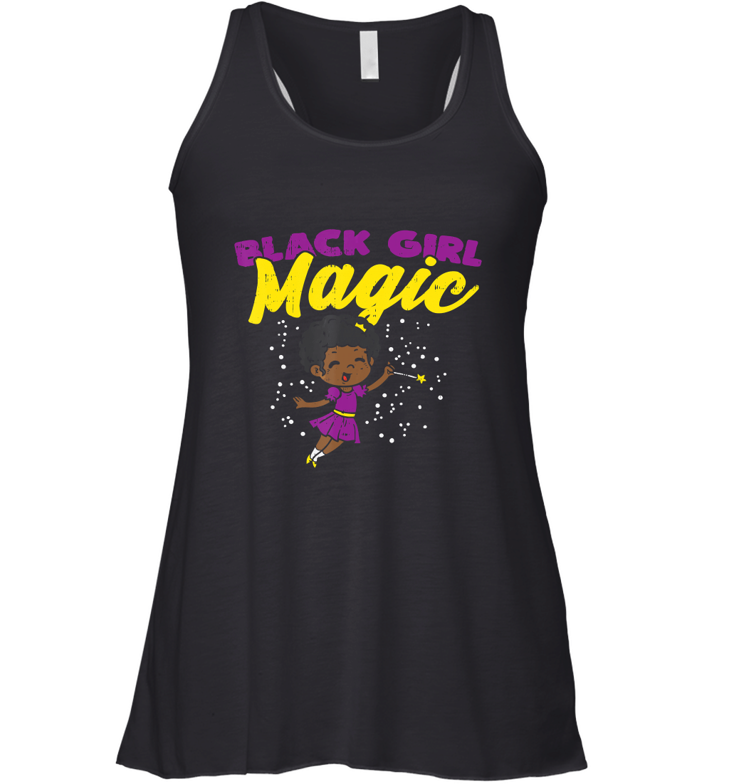 Black Girl Magic Fairy Black Pride African American Gift T Shirt Racerback Tank