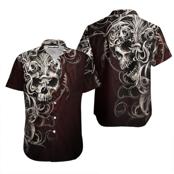 Skull Hawaii Shirt For Men Women Ha76577