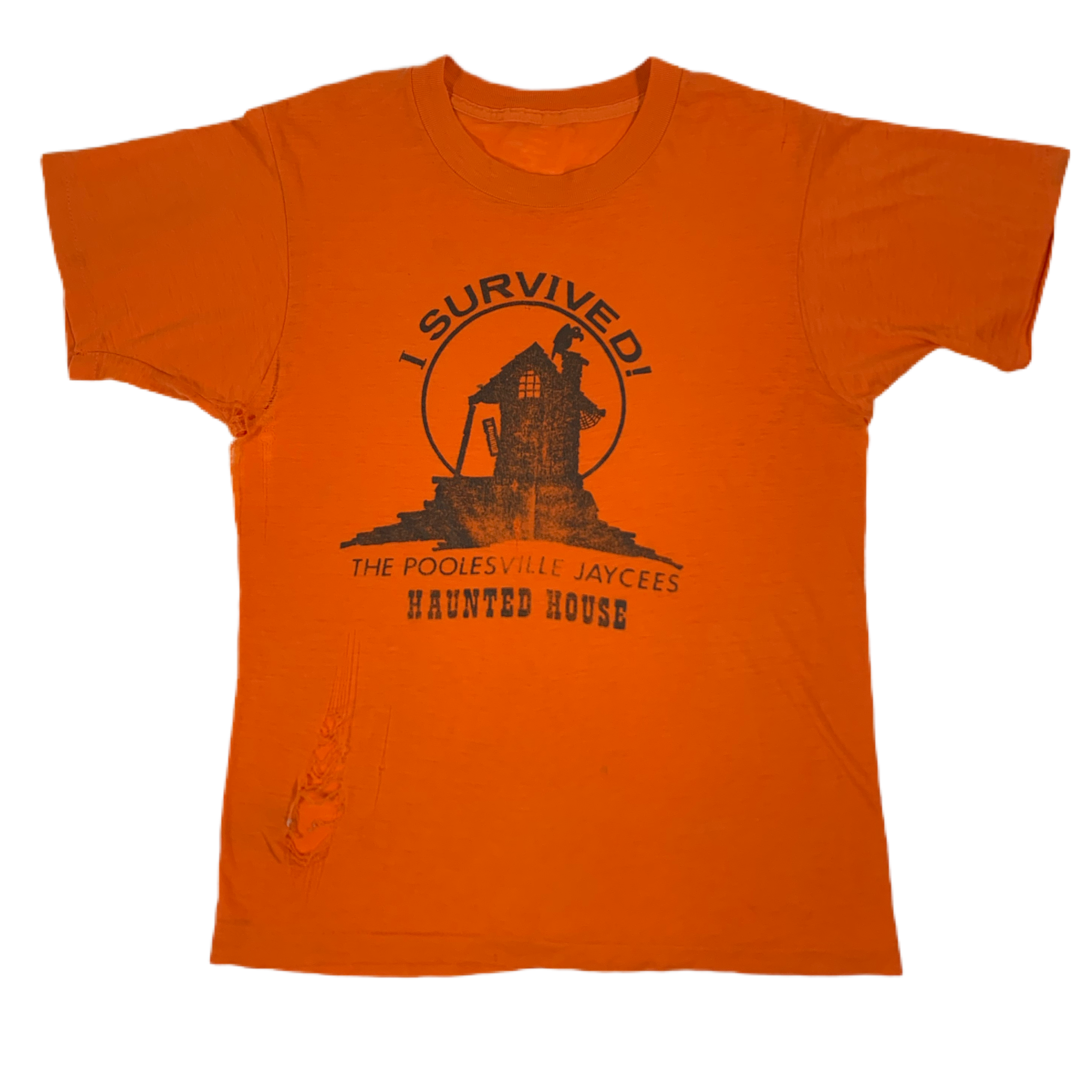 Vintage Poolesville Jaycees “Haunted House” T-Shirt