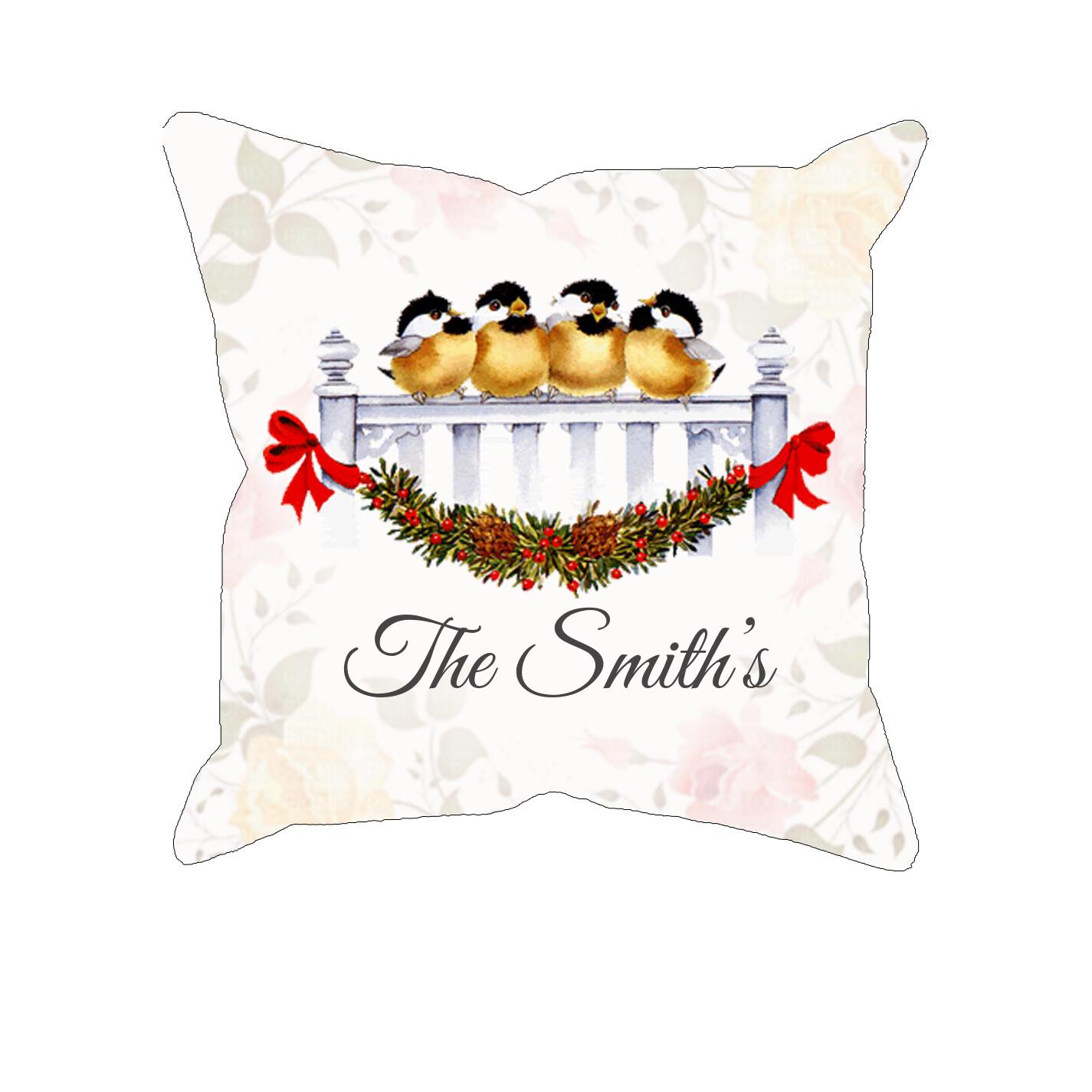 Robins Watercolor – Personalized Pillow Case